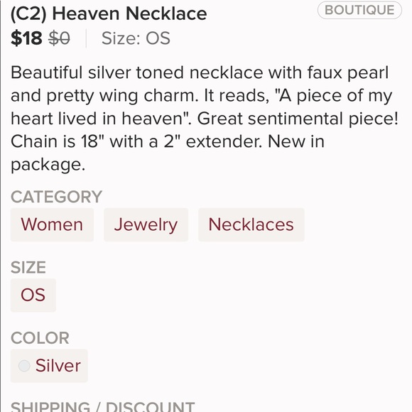Piece of my Heart Live in Heaven Necklace (C2) - Picture 5 of 5